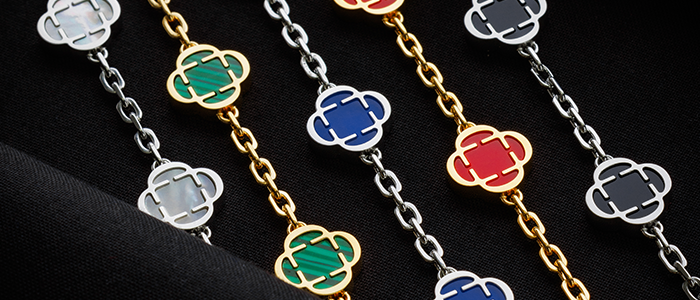 Clover Stone Bracelets