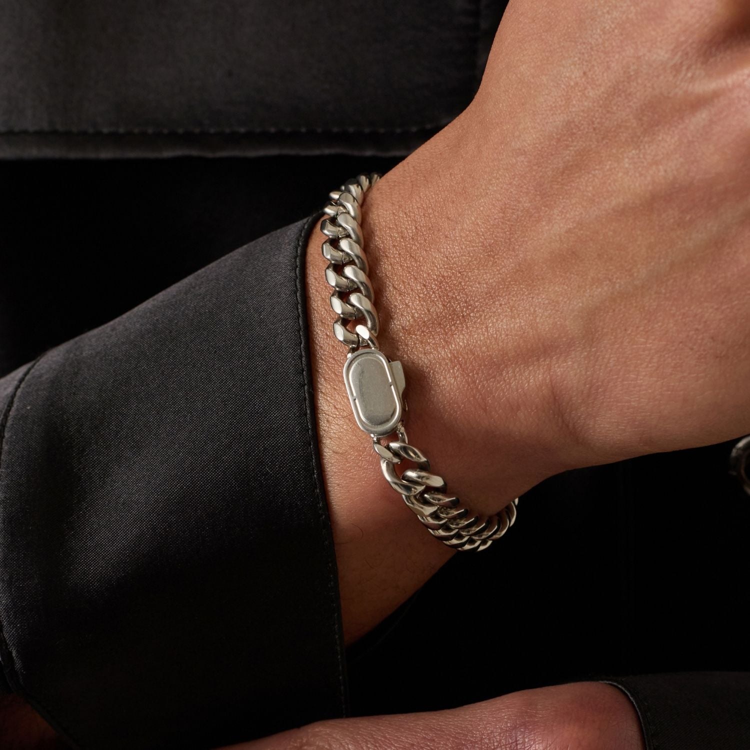 Cuban Bracelet (Silver) 8mm