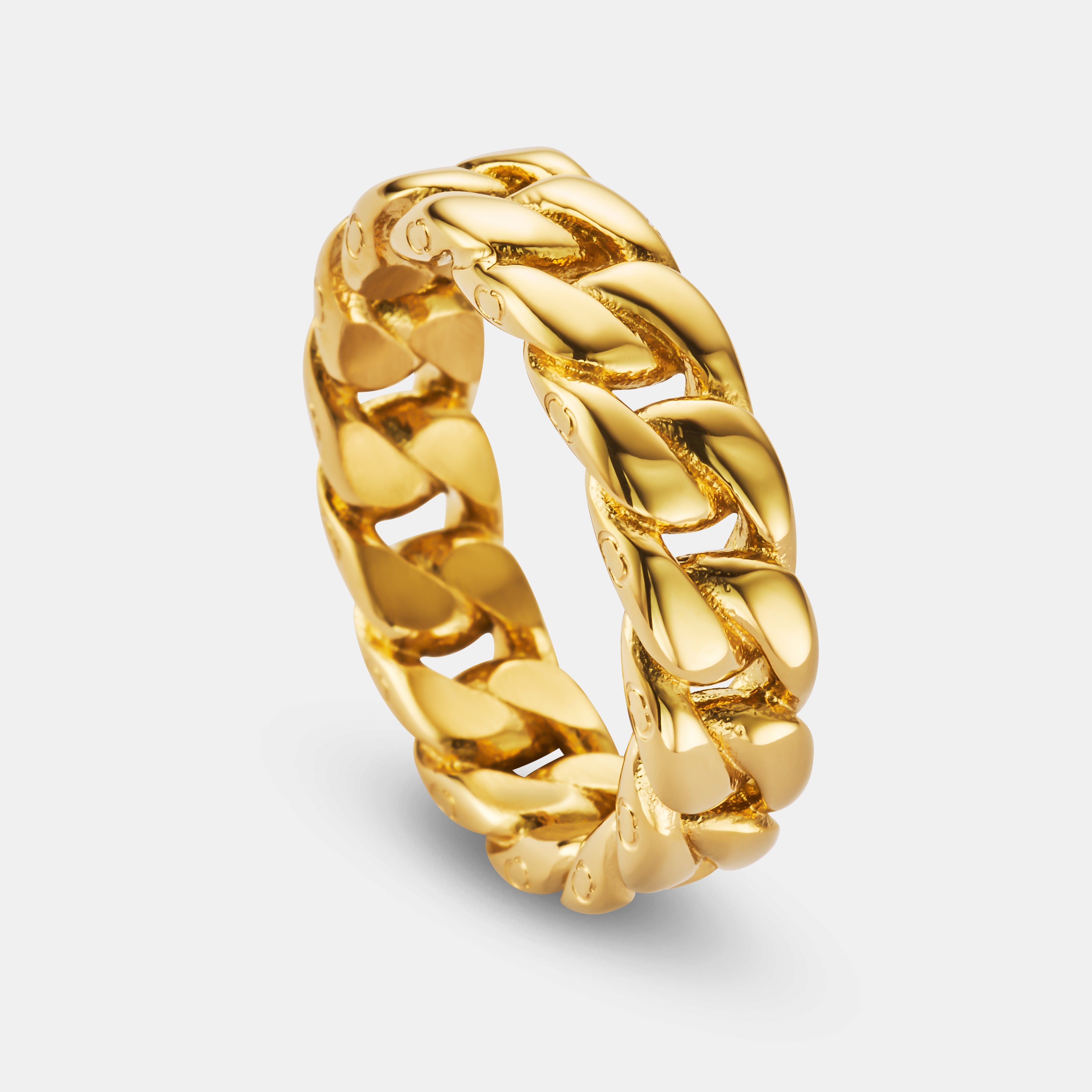 Cuban Band Ring (Gold) 6mm