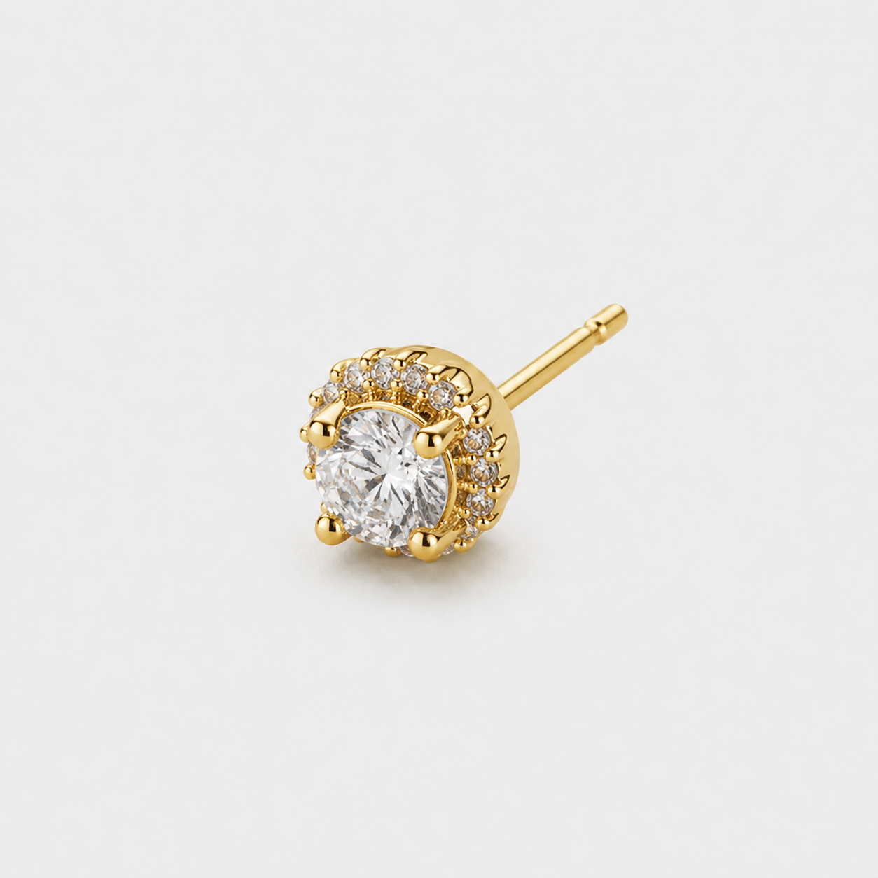 Small Diamond Stud Earring (Gold)