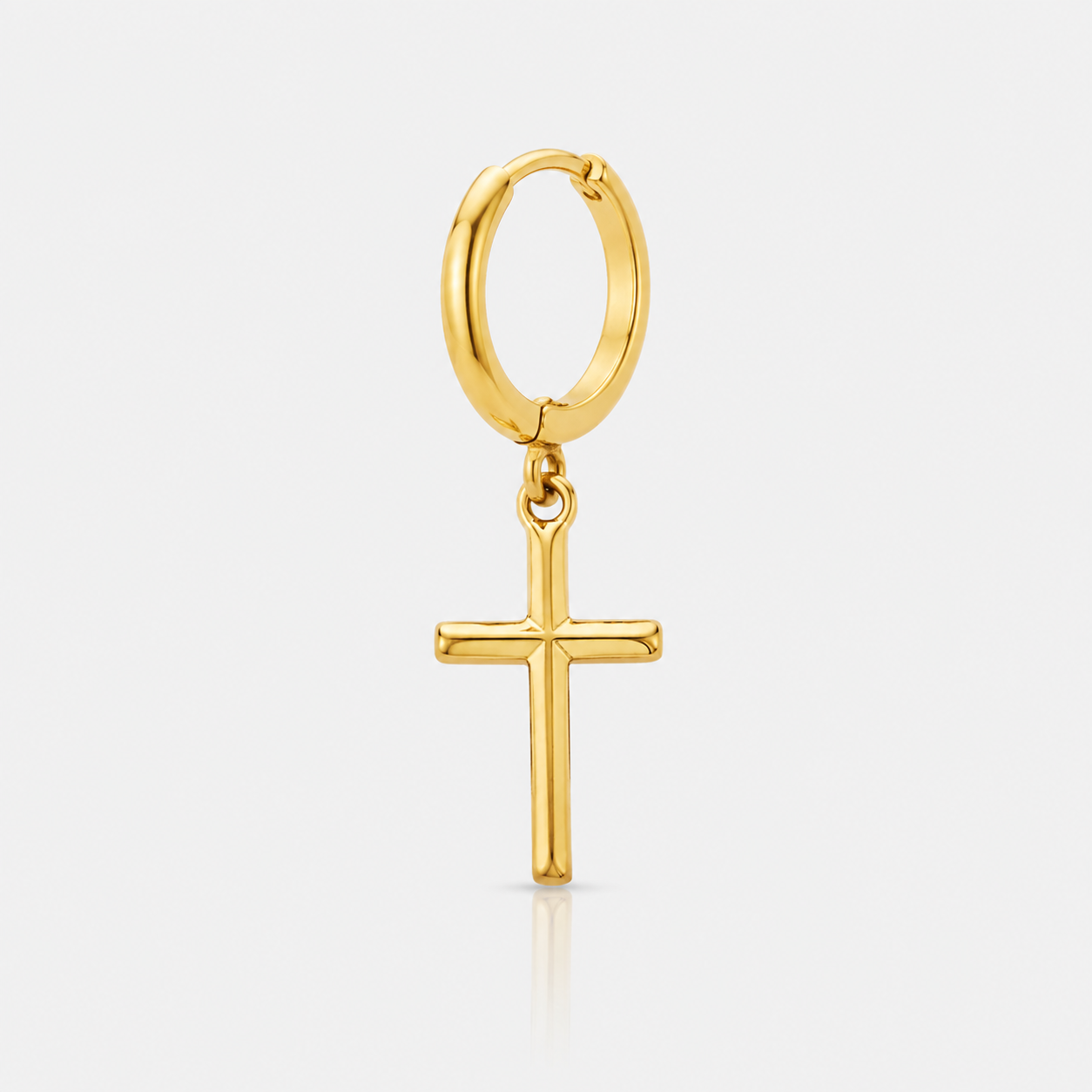 Cross Earring (Gold)