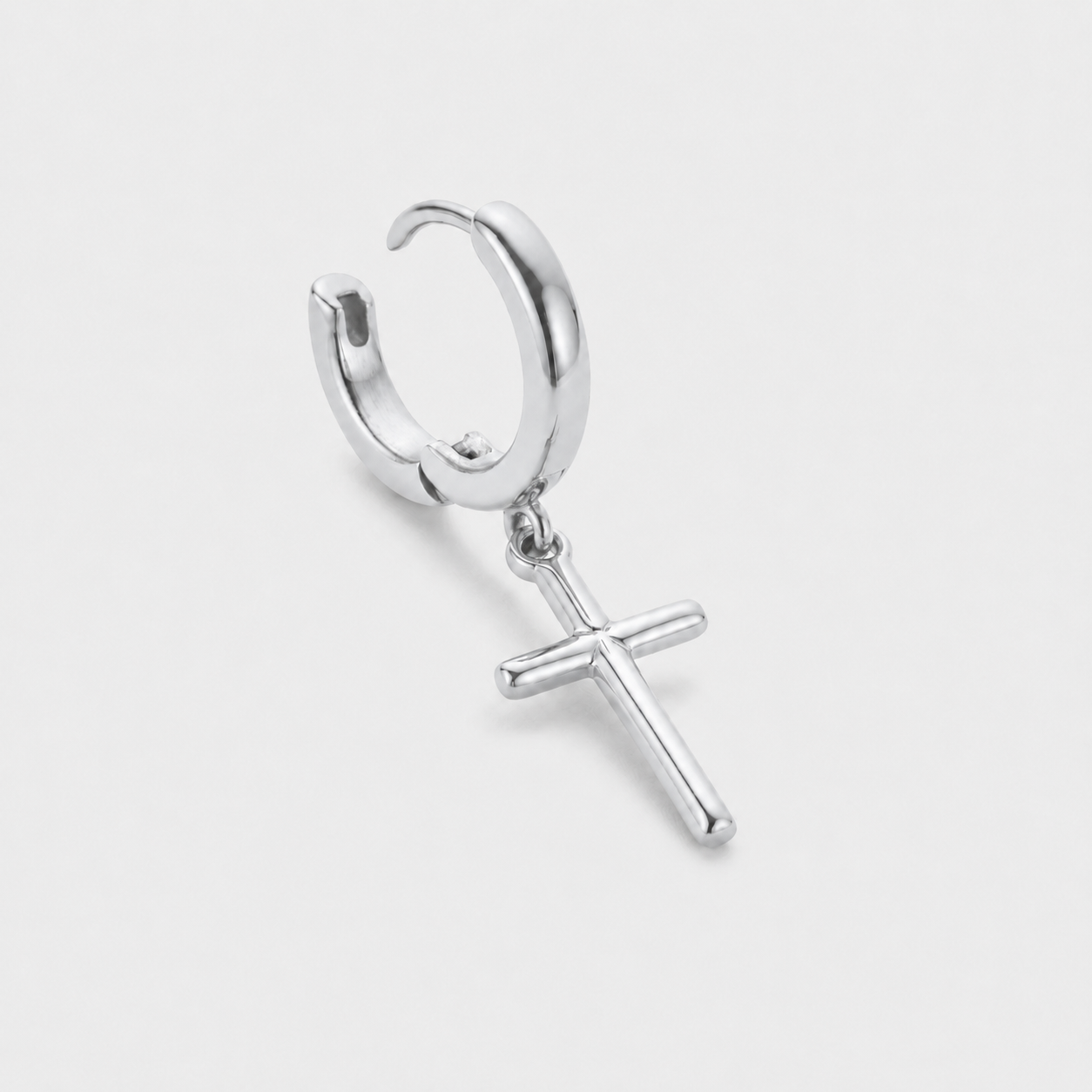 Cross Earring (Silver)