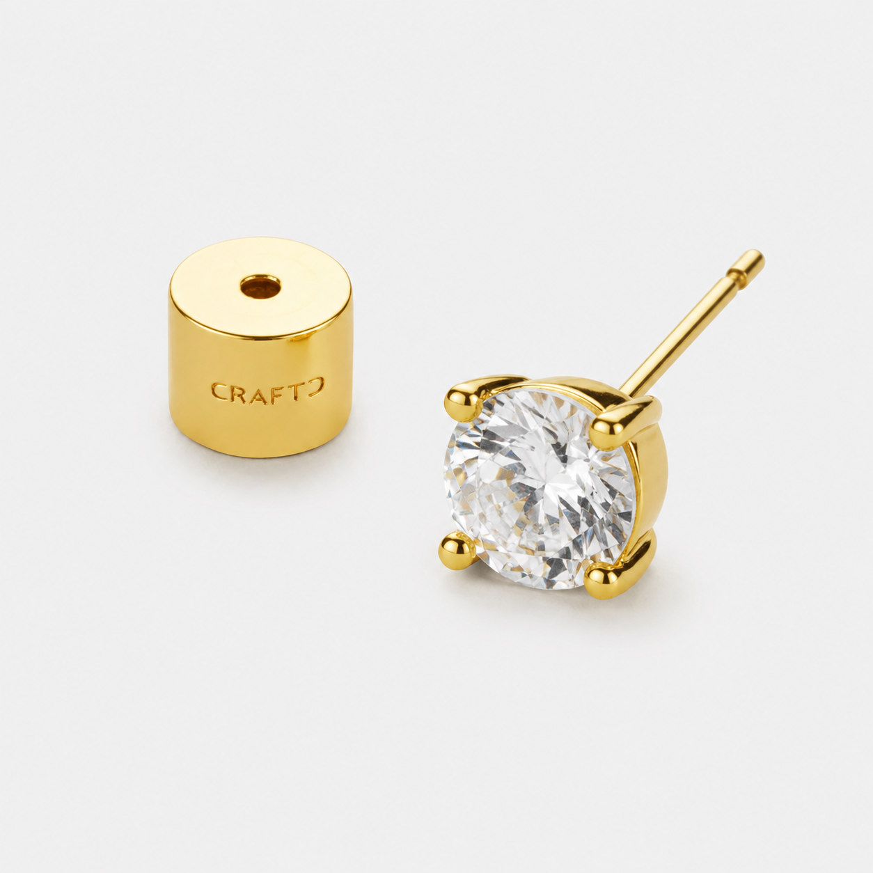Diamond Stud Earring (Gold)