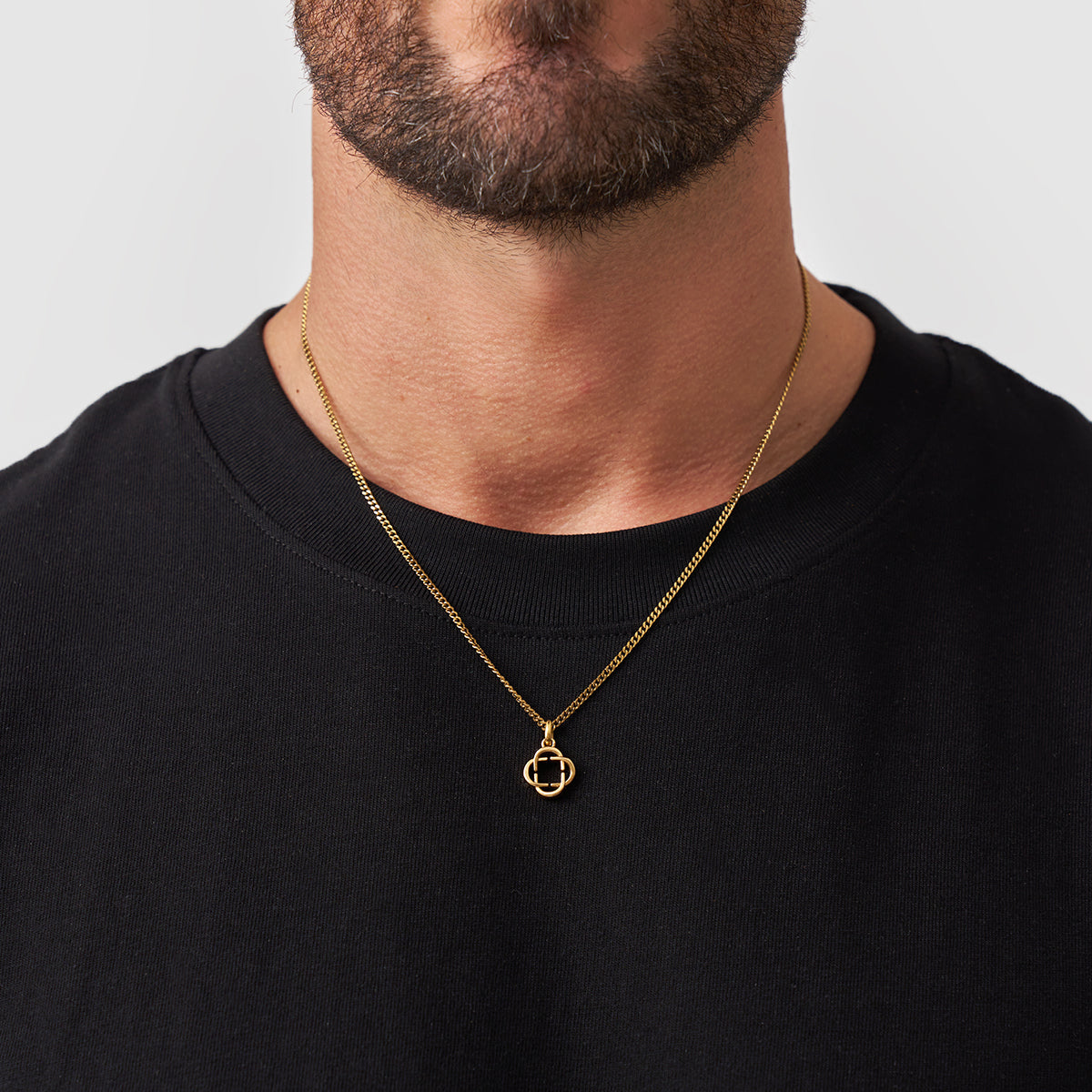 Clover Logo Pendant (Gold)