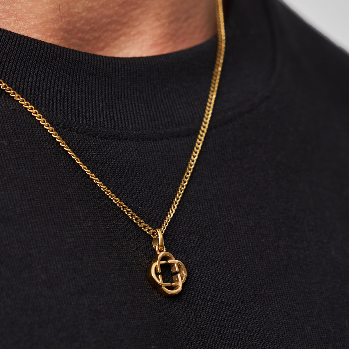 Clover Logo Pendant (Gold)