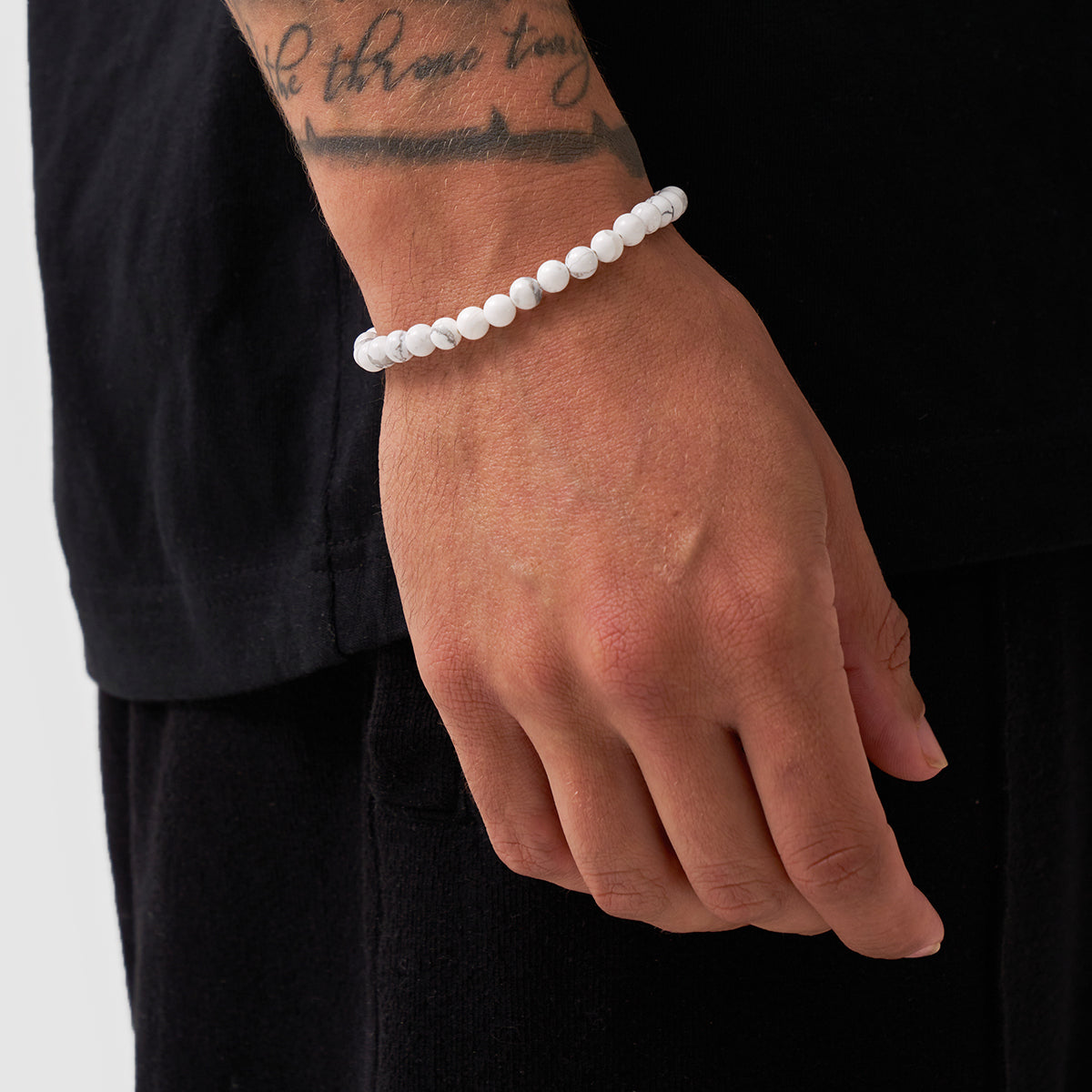 Howlith-Perlenarmband