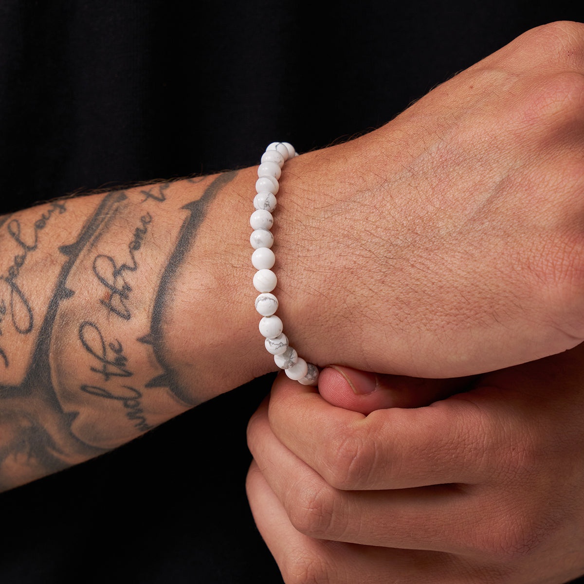 Howlith-Perlenarmband