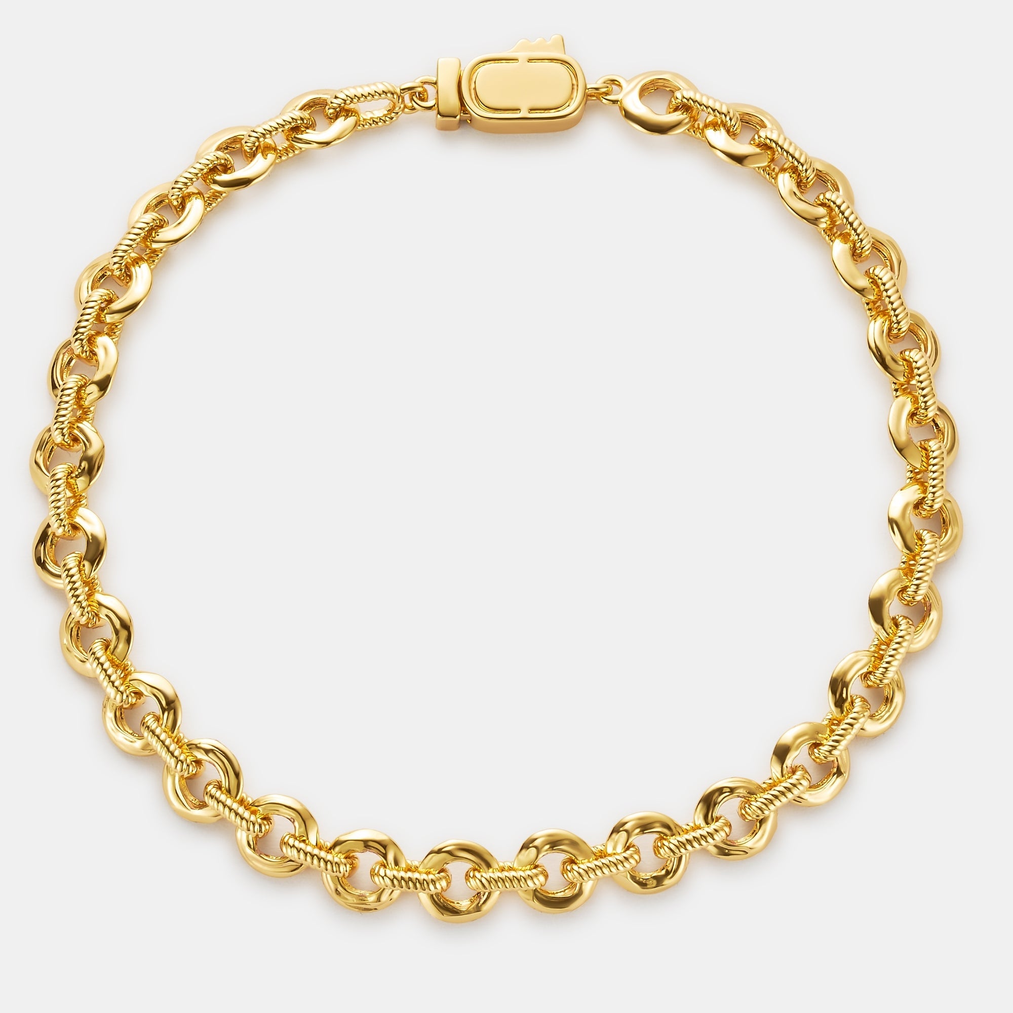 Melted Link Bracelet (Gold)