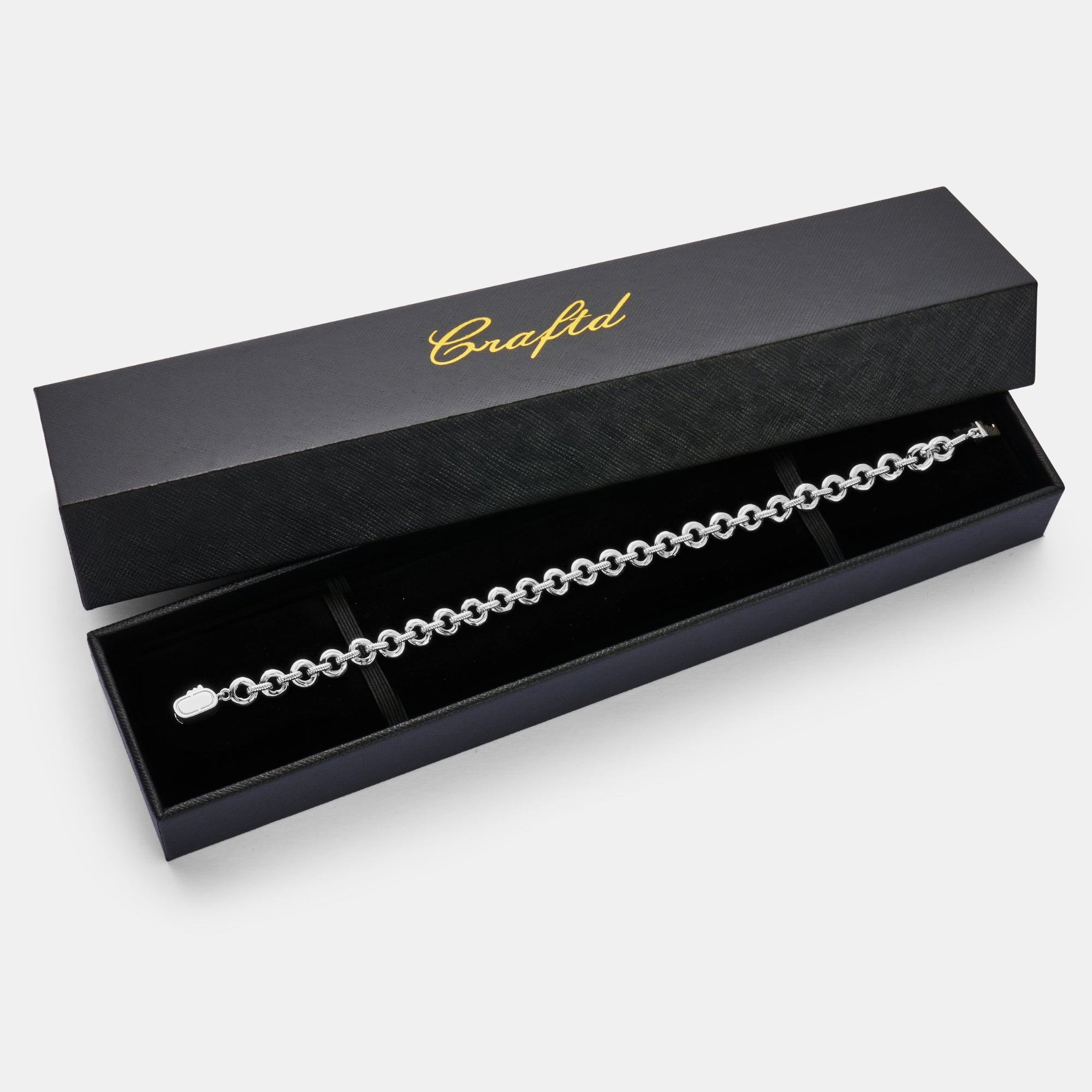 Melted Link Bracelet (Silver)