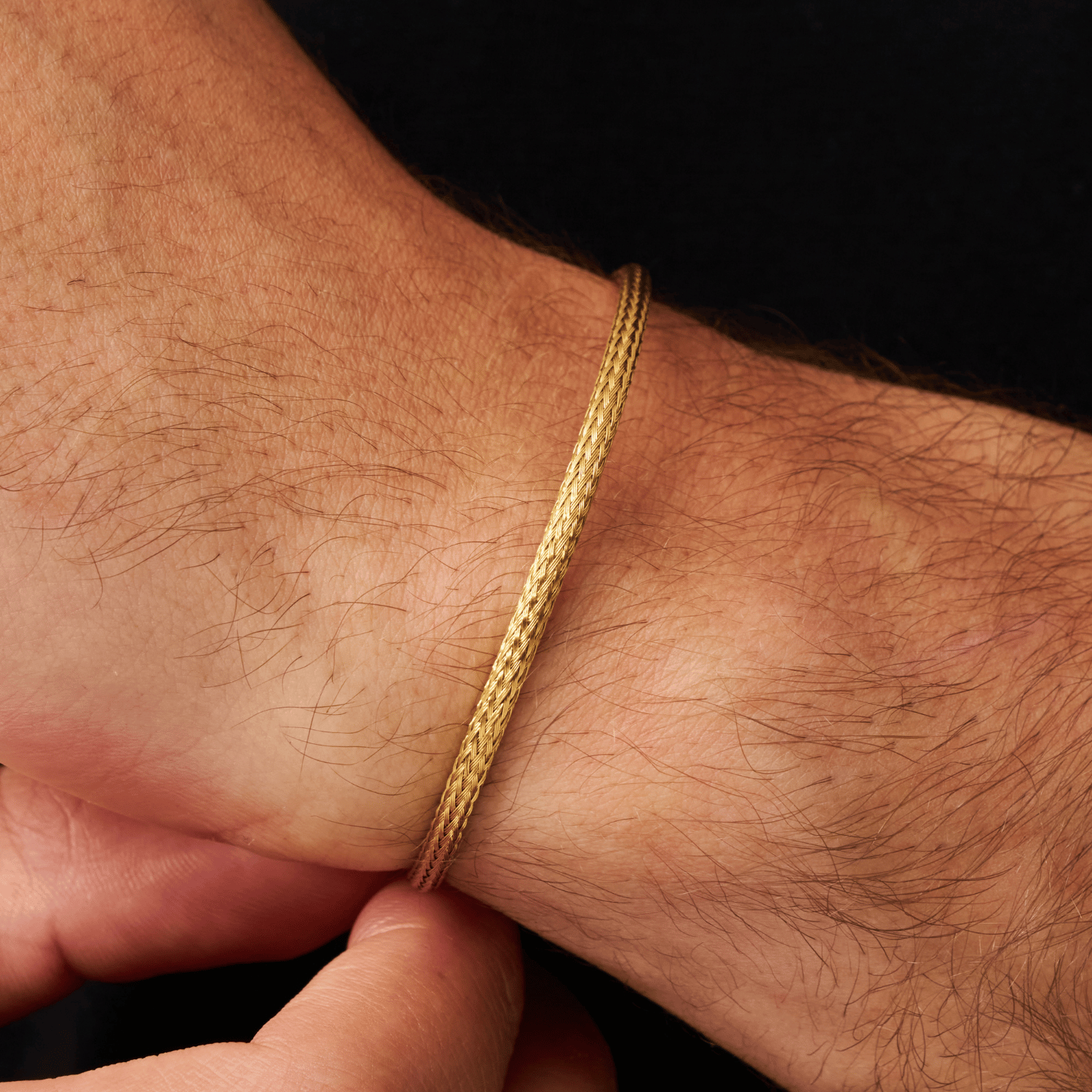 Mikro-Faltenarmband (Gold)