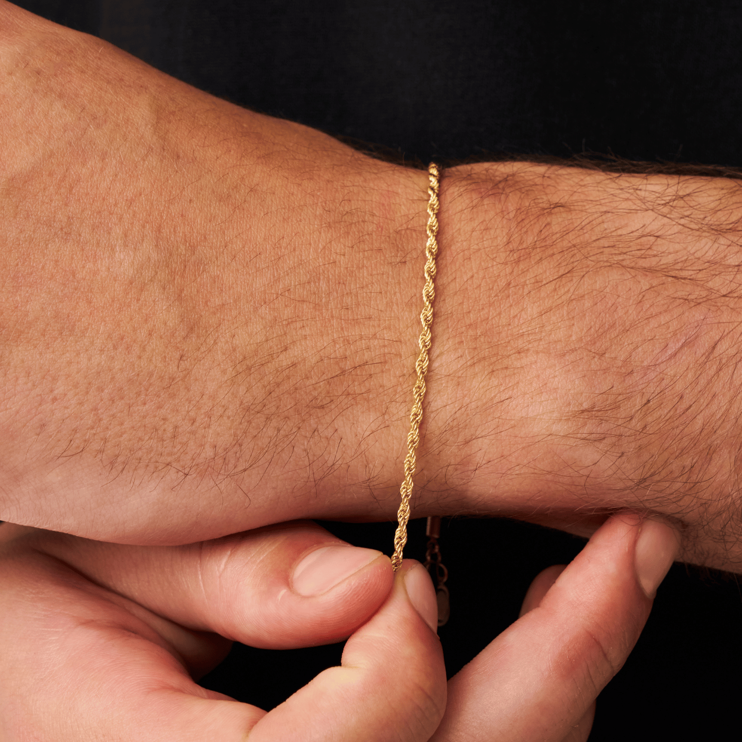 Seilarmband (Gold) 2 mm