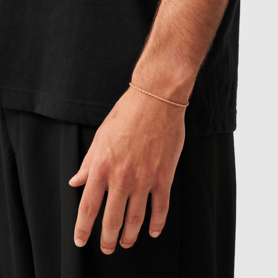 Bracciale a corda (Oro) 2mm