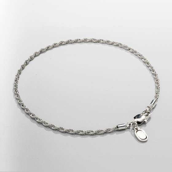 Bracciale a corda (Argento) 2mm