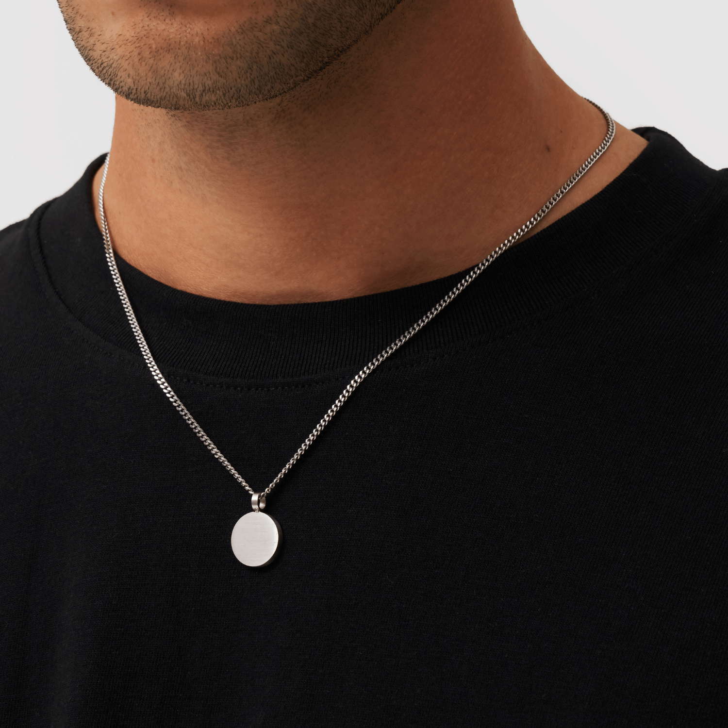 Pendentif Totem Rond (Argent)