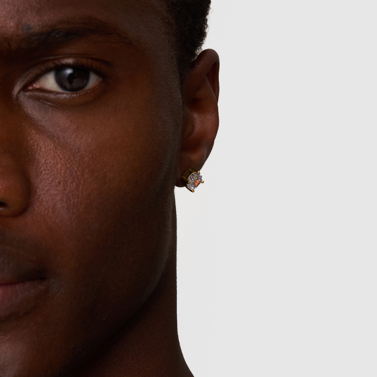 Diamond Stud Earring (Gold)