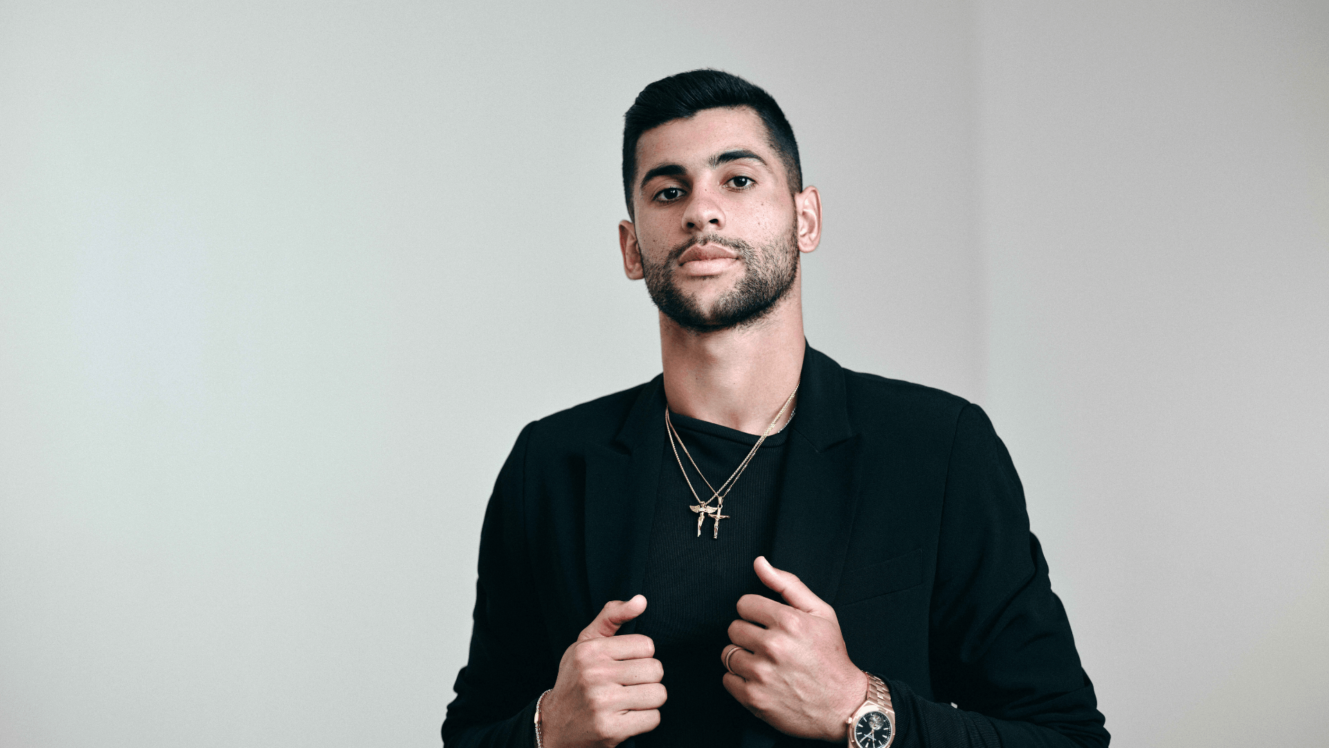 Cristian Romero wearing CRAFTD