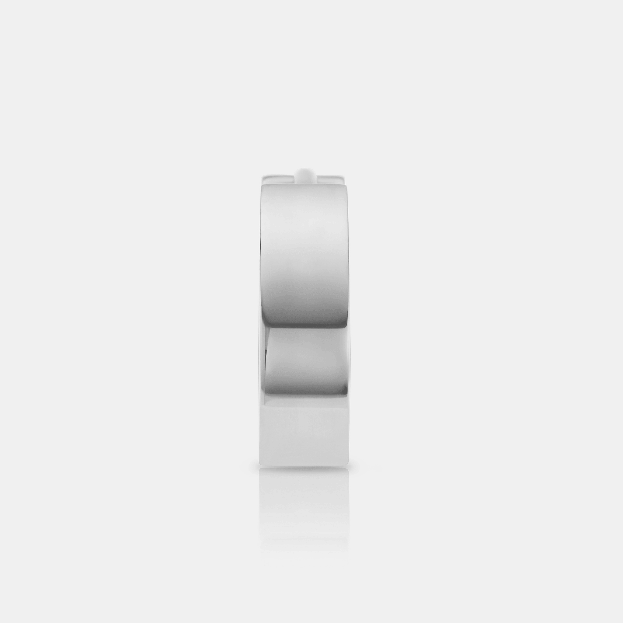Chunky Hoop Earring (Silver)