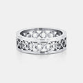 Clover Band Ring (Silver)