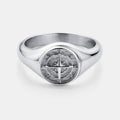 Compass Signet Ring (Silver)