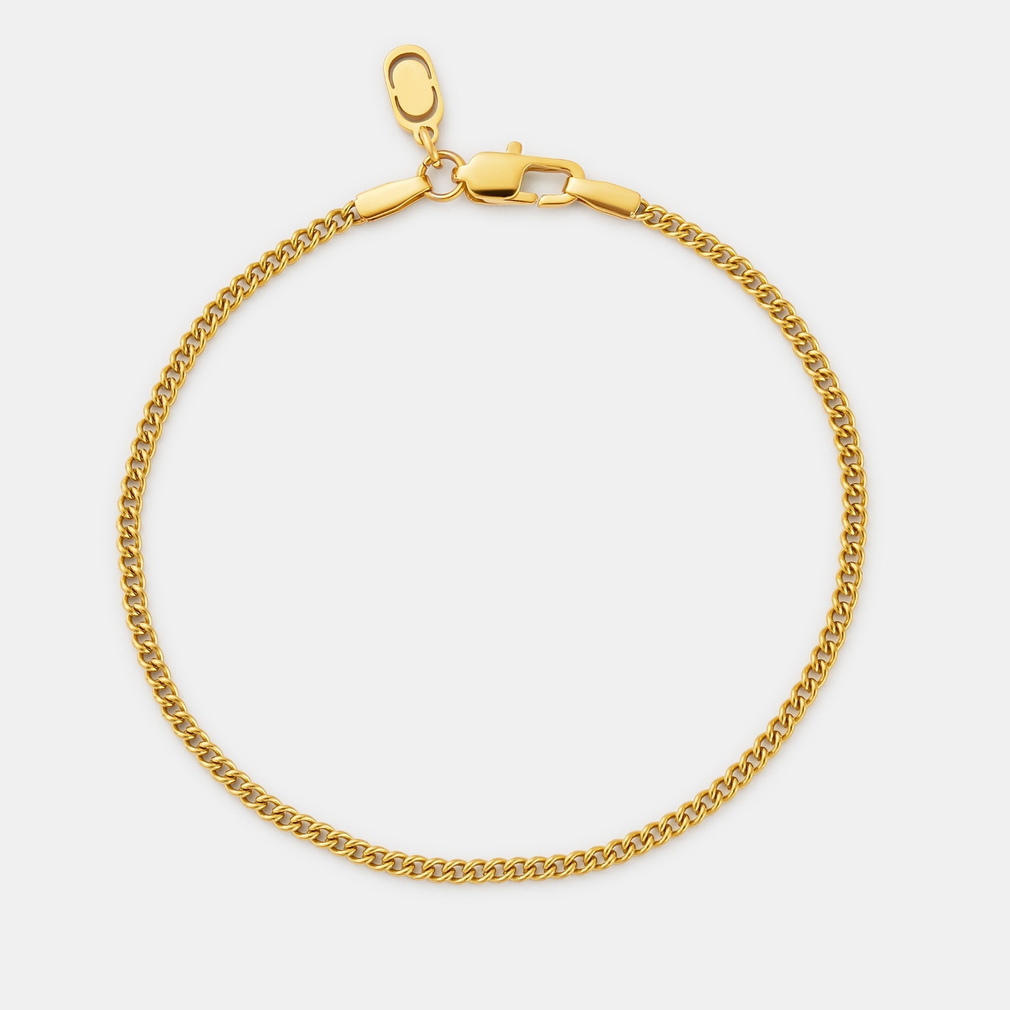 Cuban Bracelet (Gold) 2mm