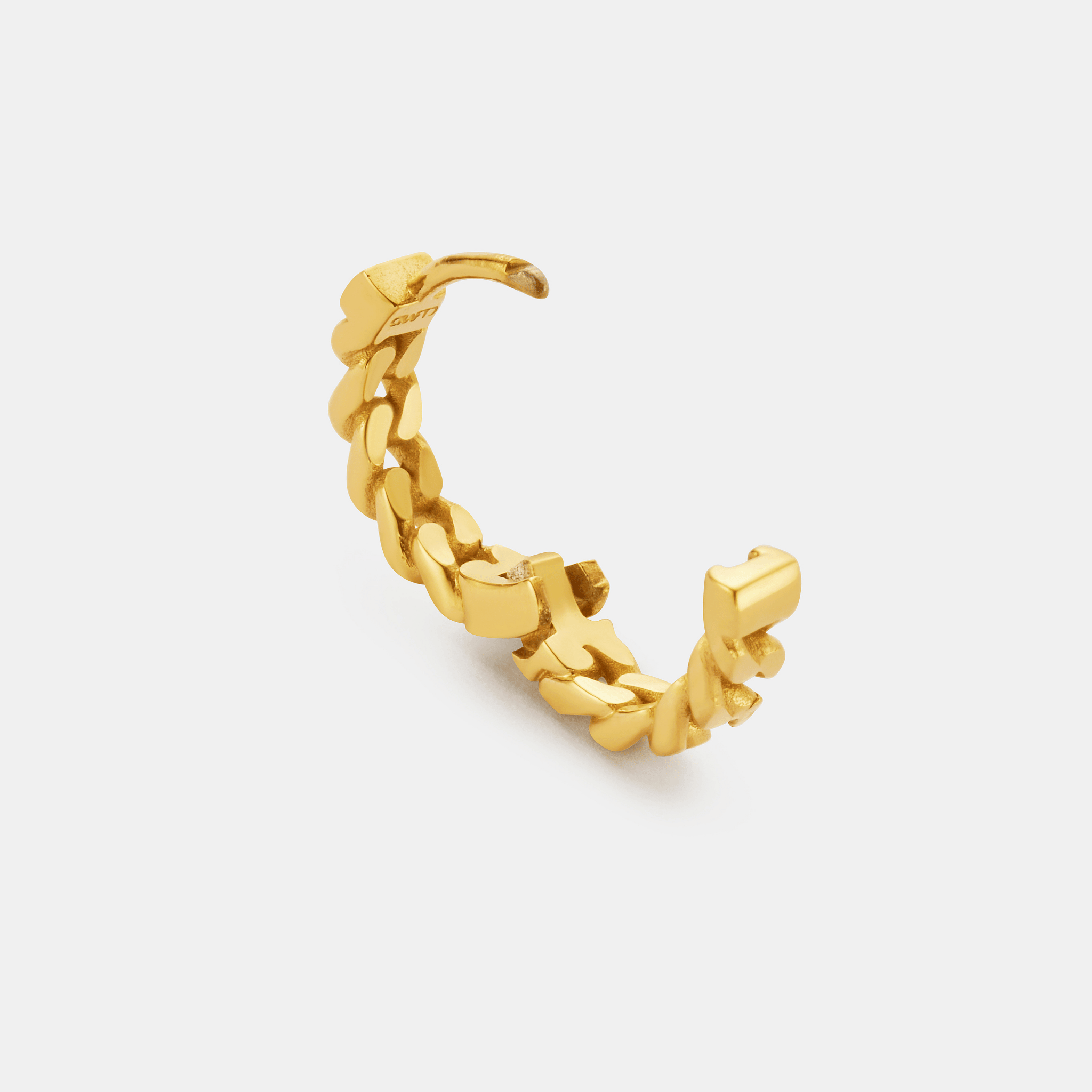 Cuban Hoop Earring (Gold)