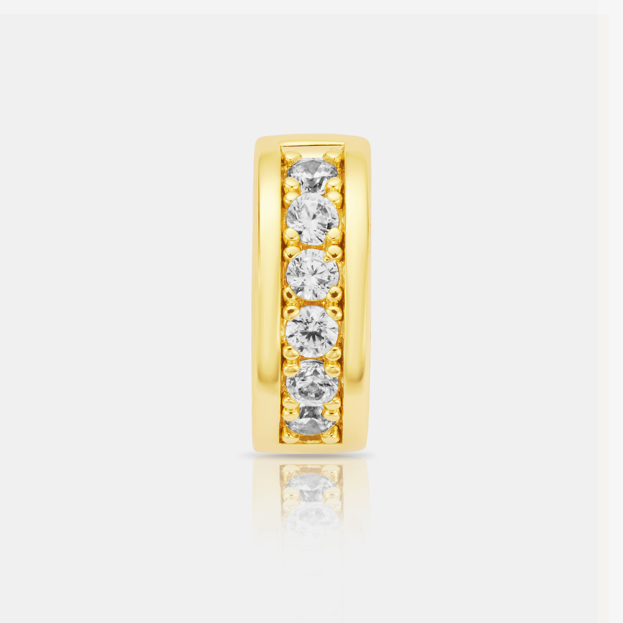 Diamond Hoop Earring (Gold)