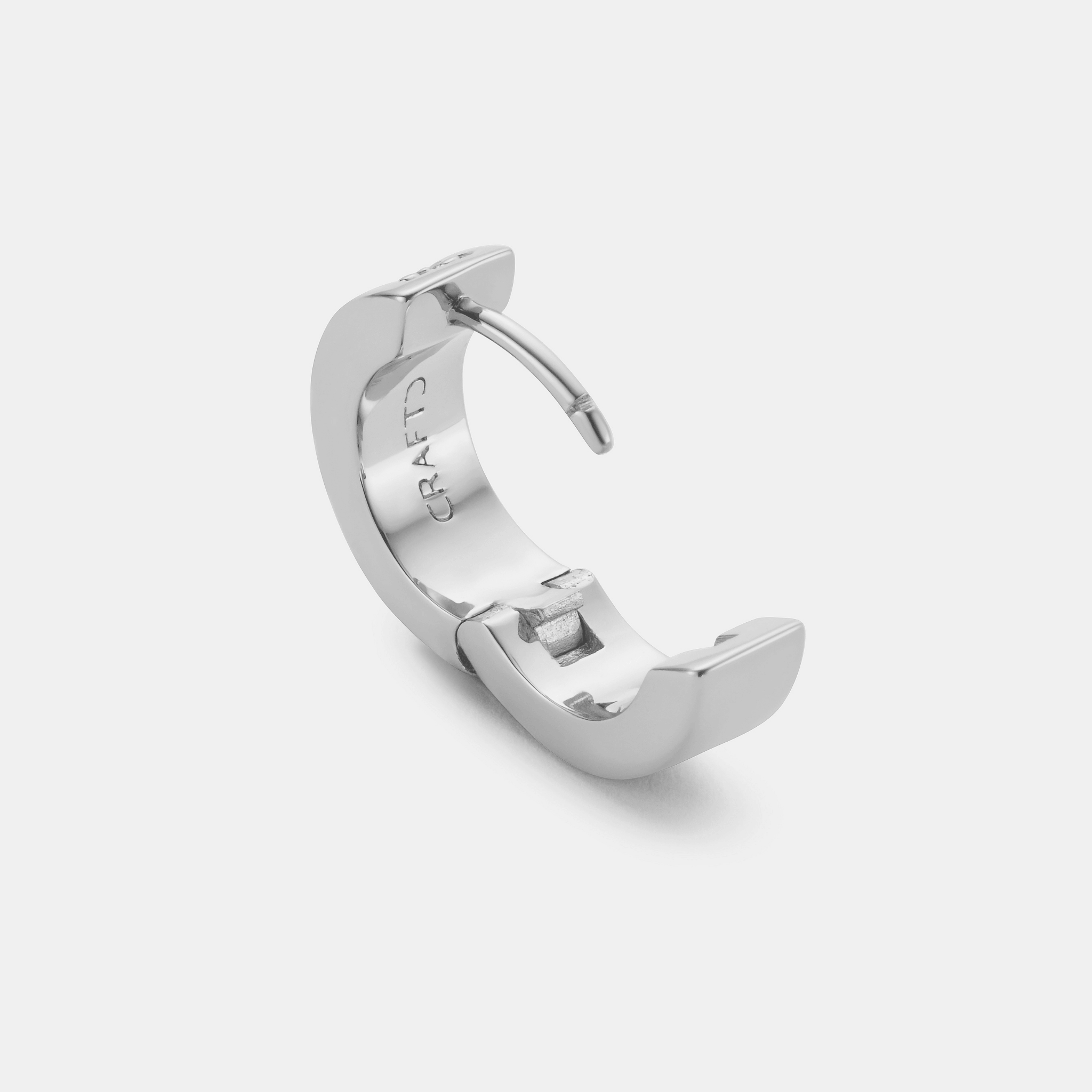 Diamond Hoop Earring (Silver)