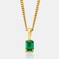 Emerald Stone Pendant (Gold)