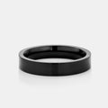 Flat Band Ring (Black) 5mm