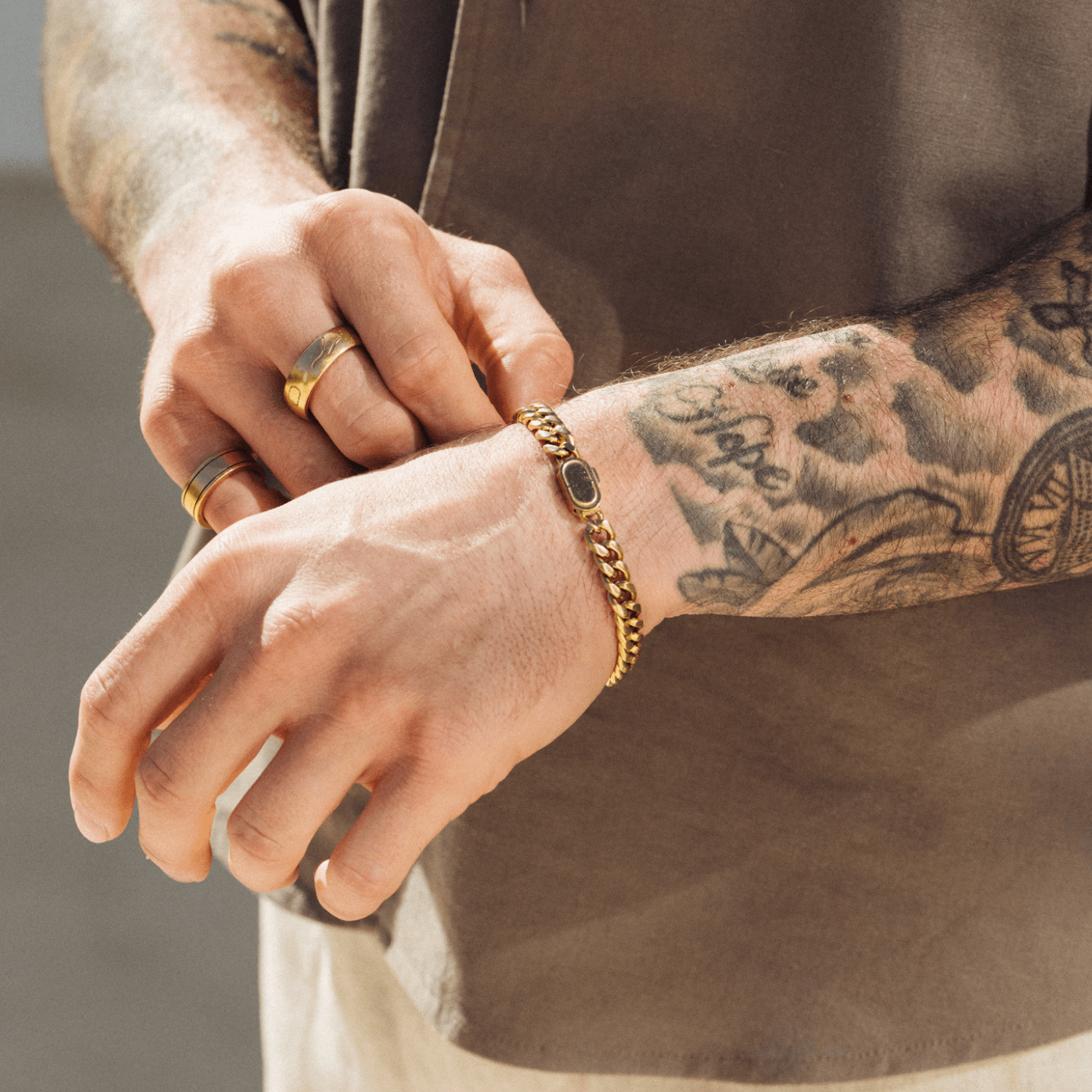 Cuban Bracelet (Gold) 8mm