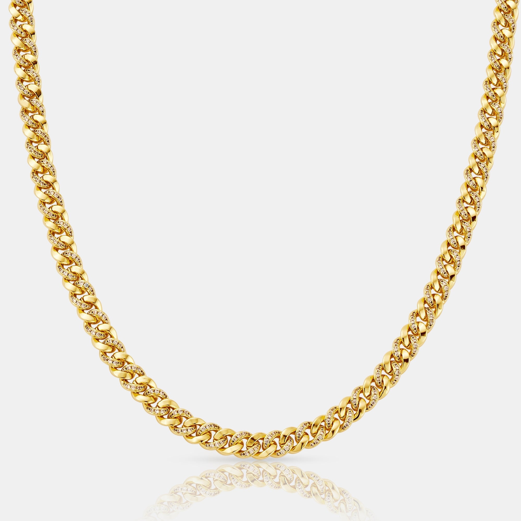 Half Iced Cuban (Gold) 6mm