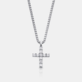 Iced Cross (Silver)