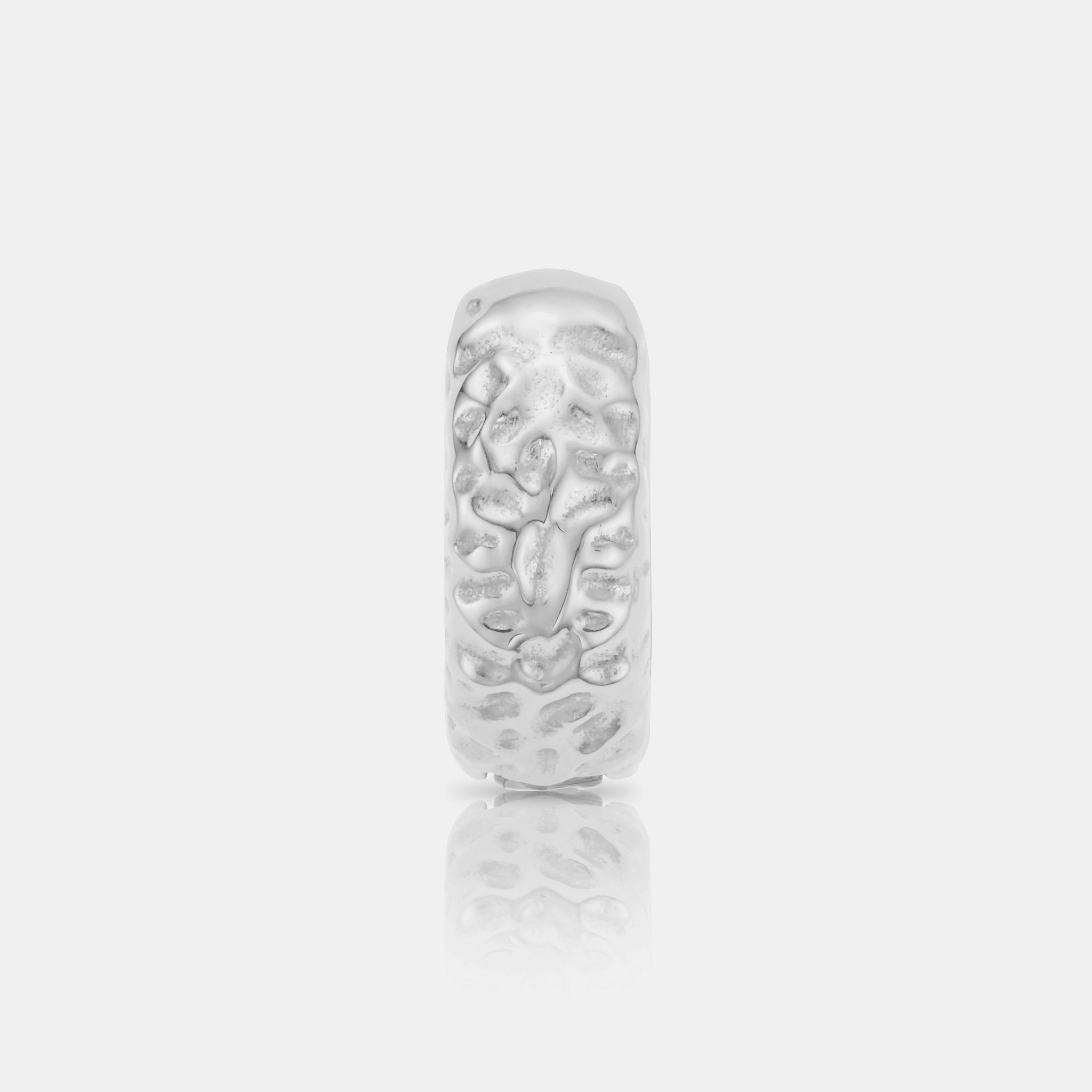 Melted Hoop Earring (Silver)