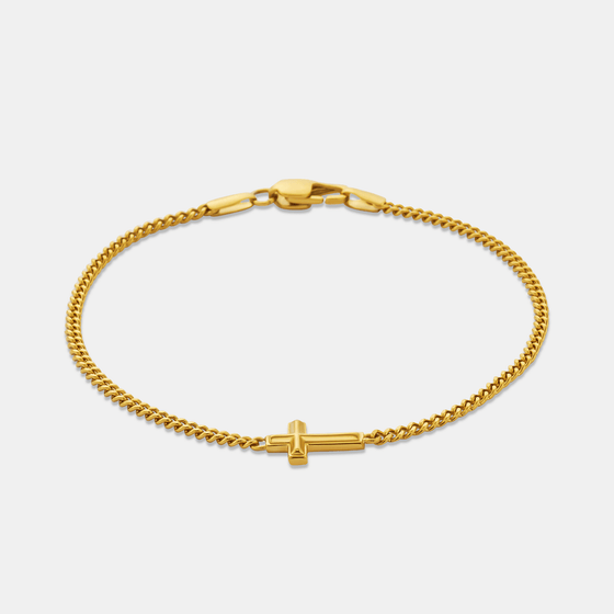 Cross Bracelet (Gold)