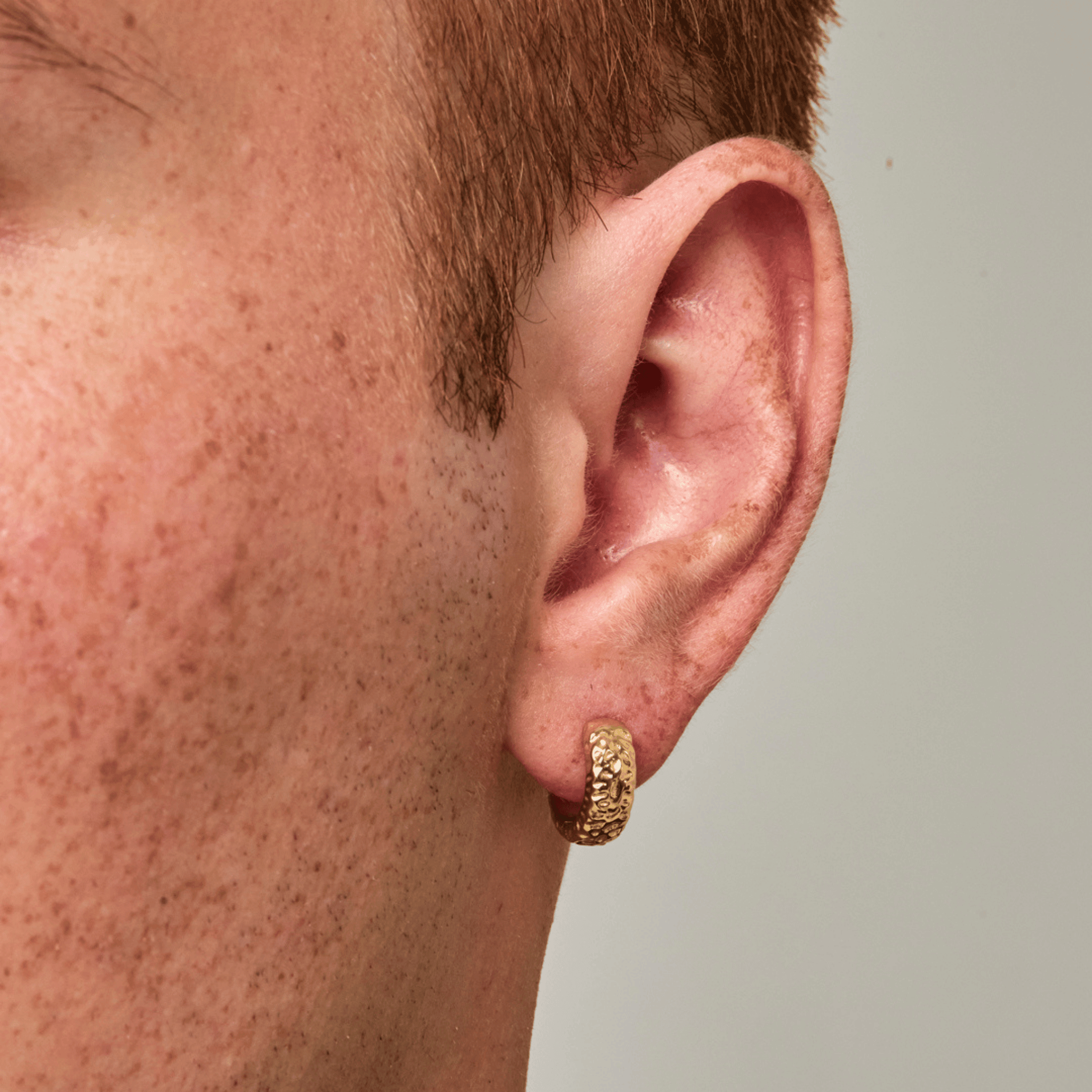 Melted Hoop Earring (Gold)
