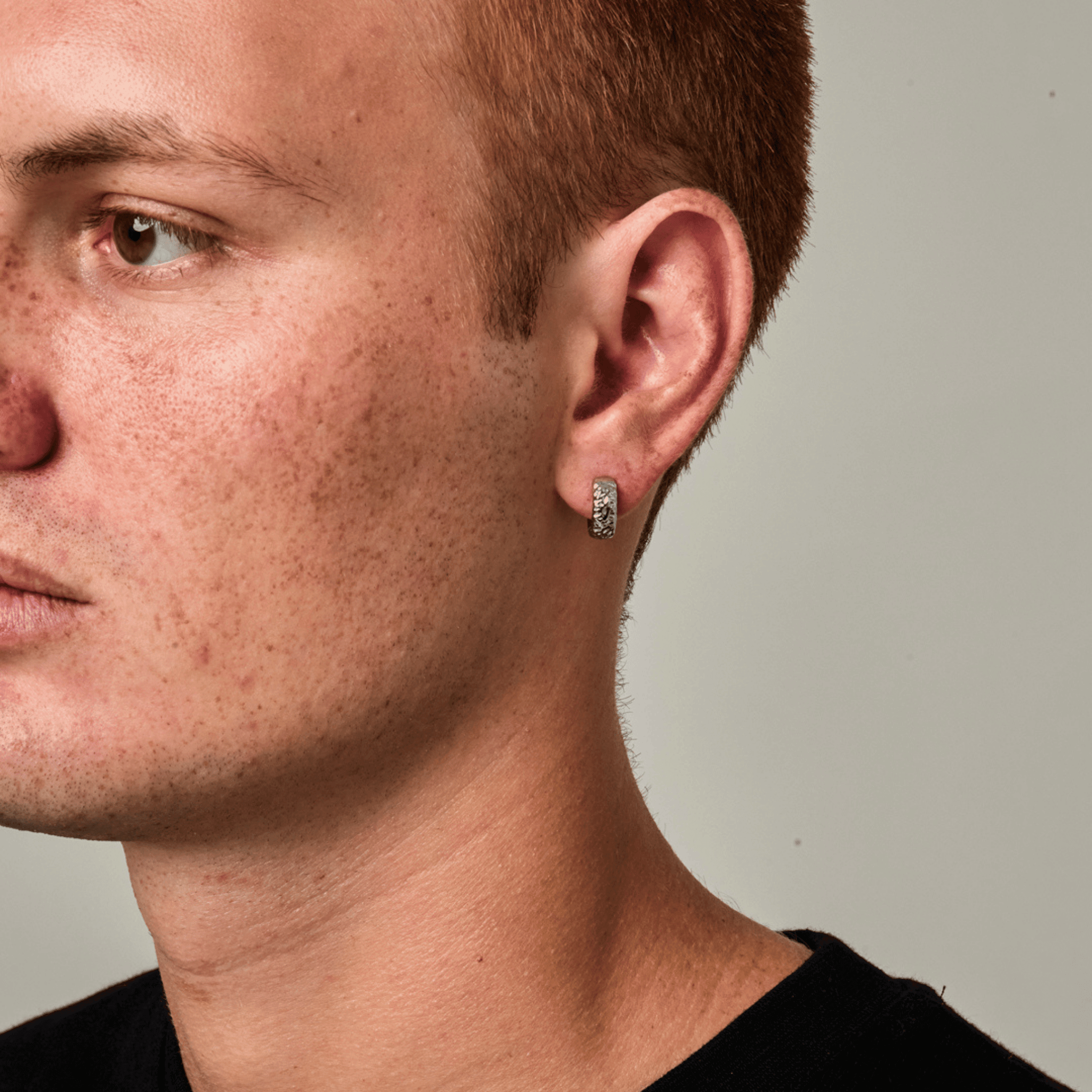 Melted Hoop Earring (Silver)