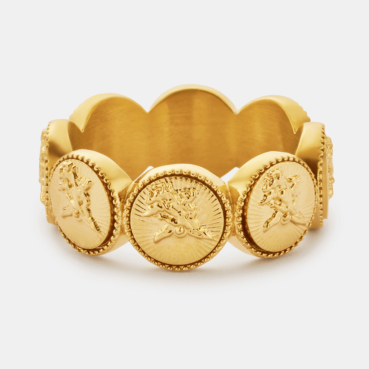 St Michael Band Ring (Gold)