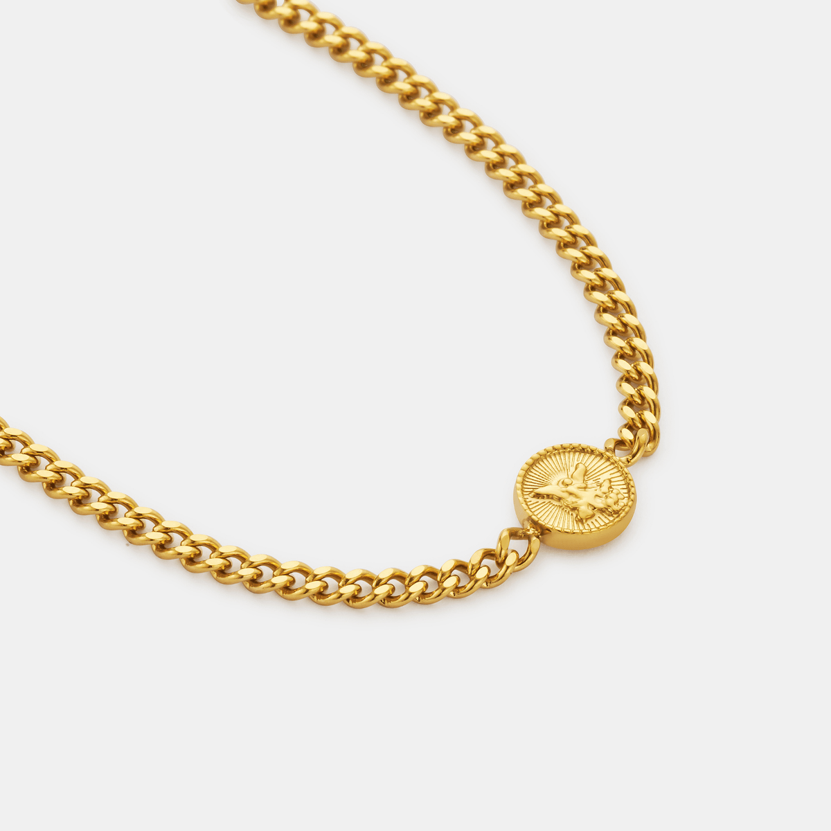 St Michael Bracelet (Gold) 2mm