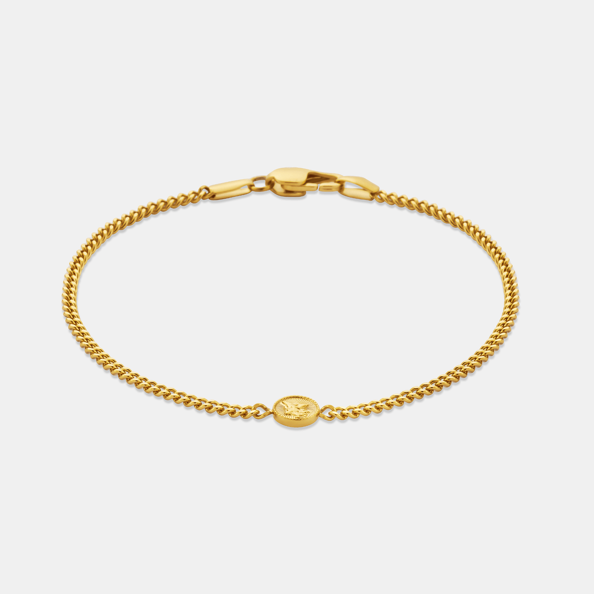 St Michael Bracelet (Gold) 2mm