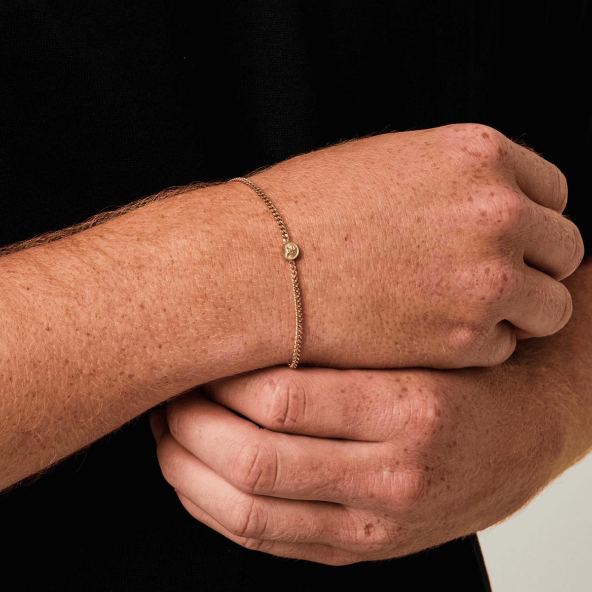 St Michael Bracelet (Gold) 2mm
