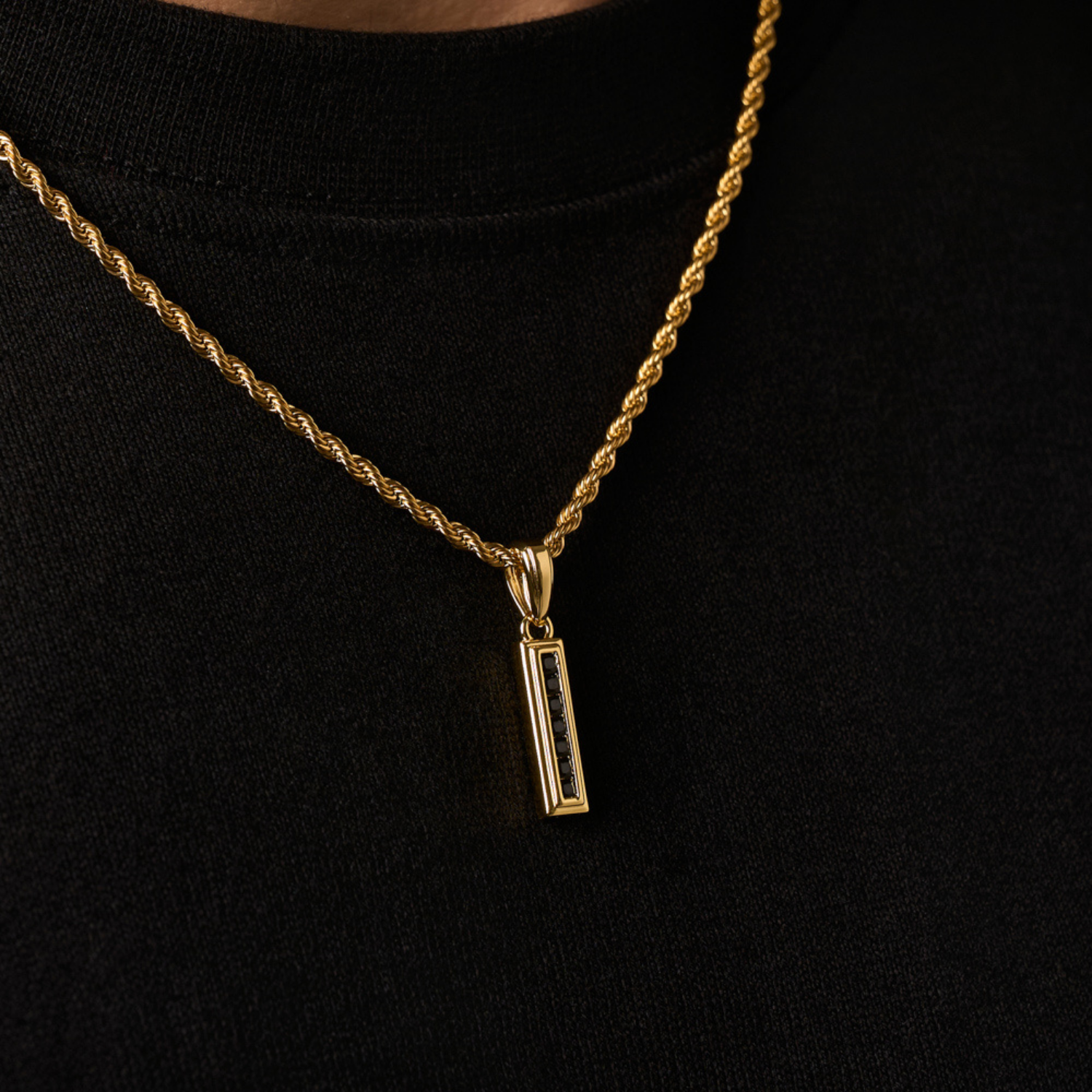 Mini Onyx Stone Totem (Gold)