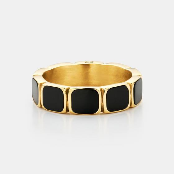 Onyx-Ring (Gold)