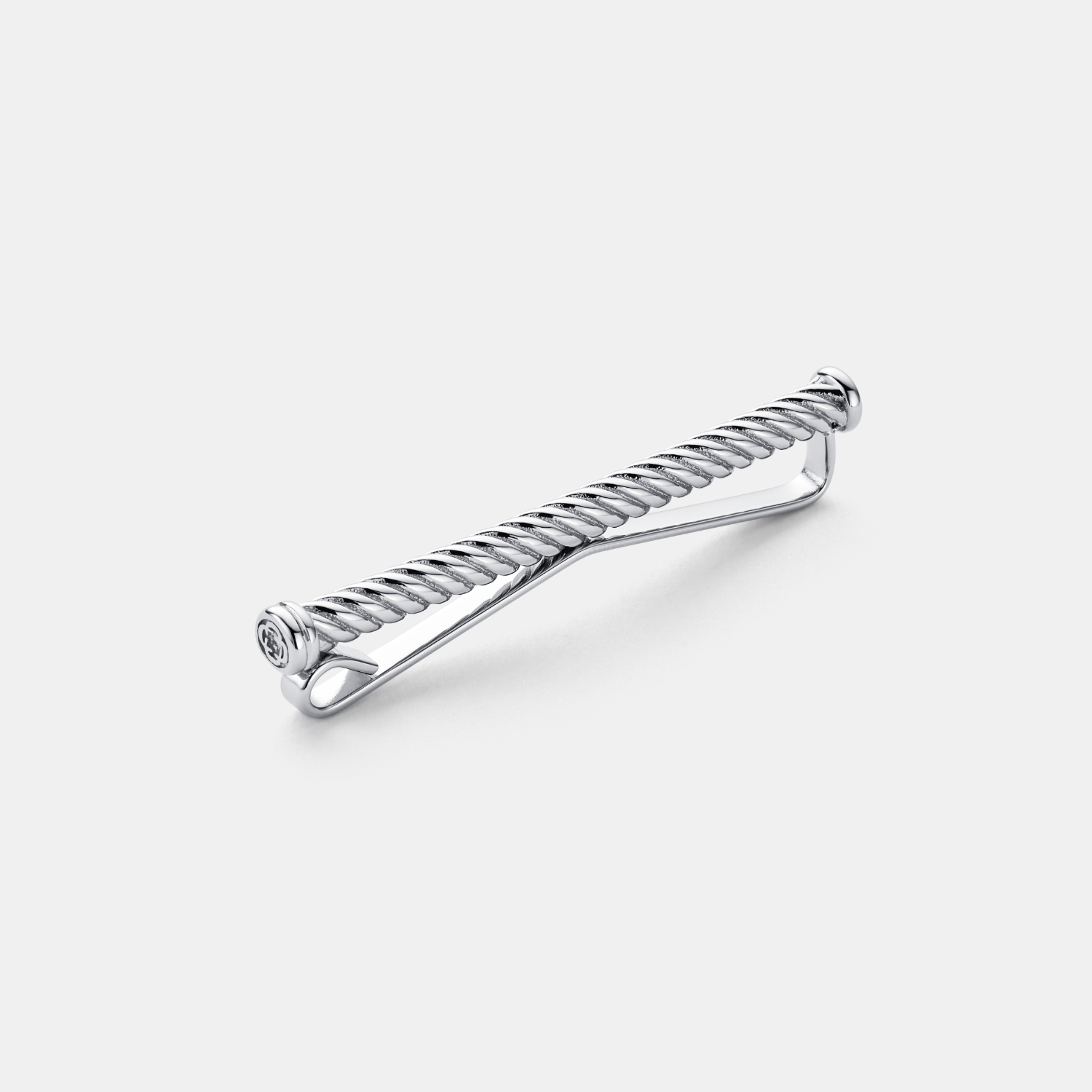 Rope Tie Clip (Silver)