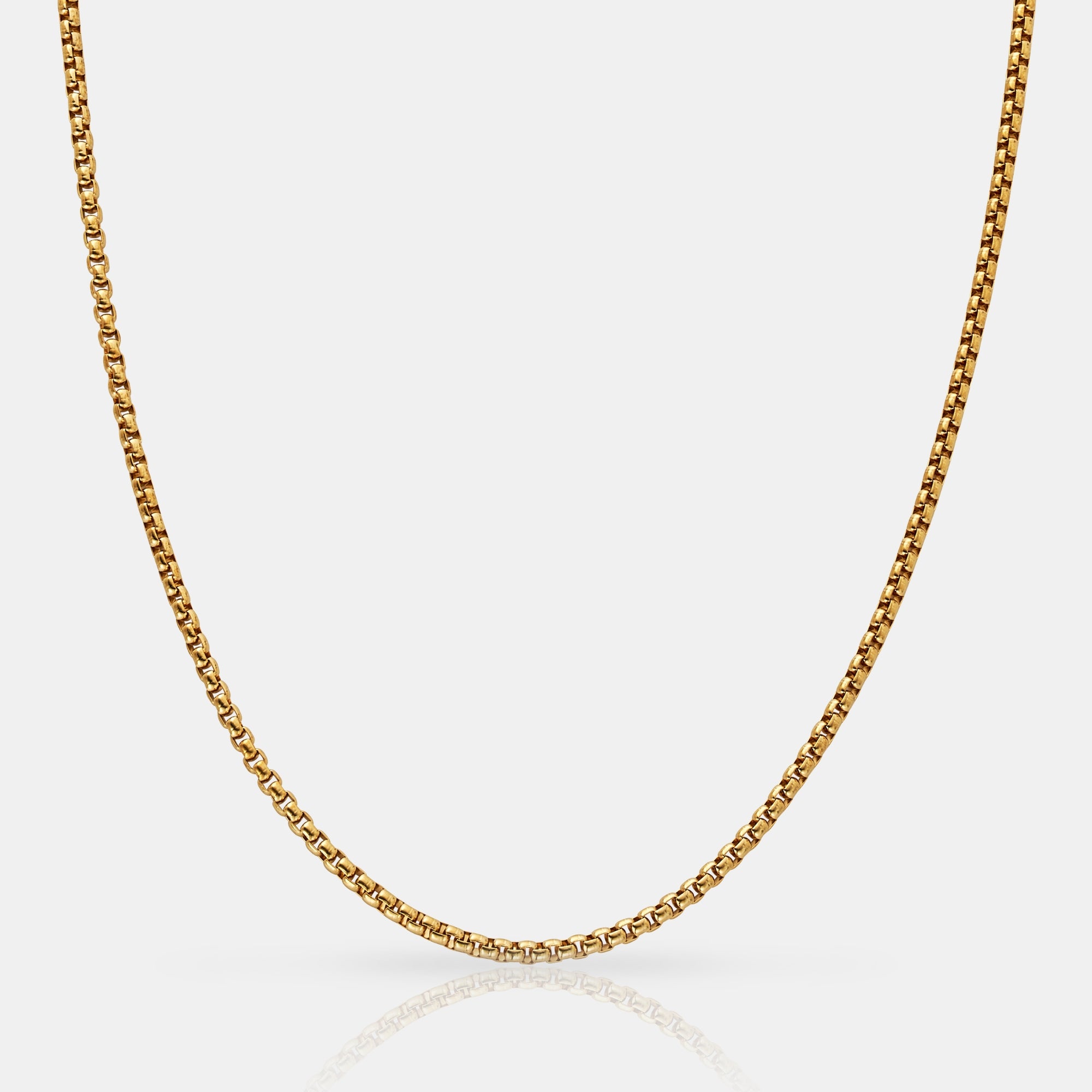 Round Box Chain (Gold) 3mm