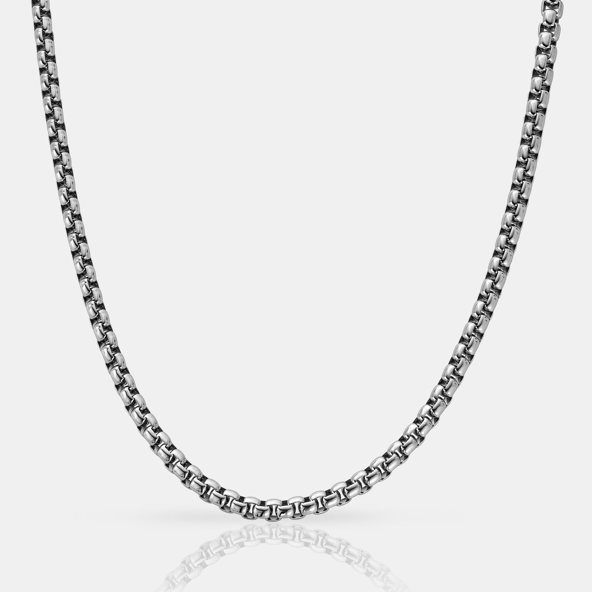 Round Box Chain (Silver) 5mm