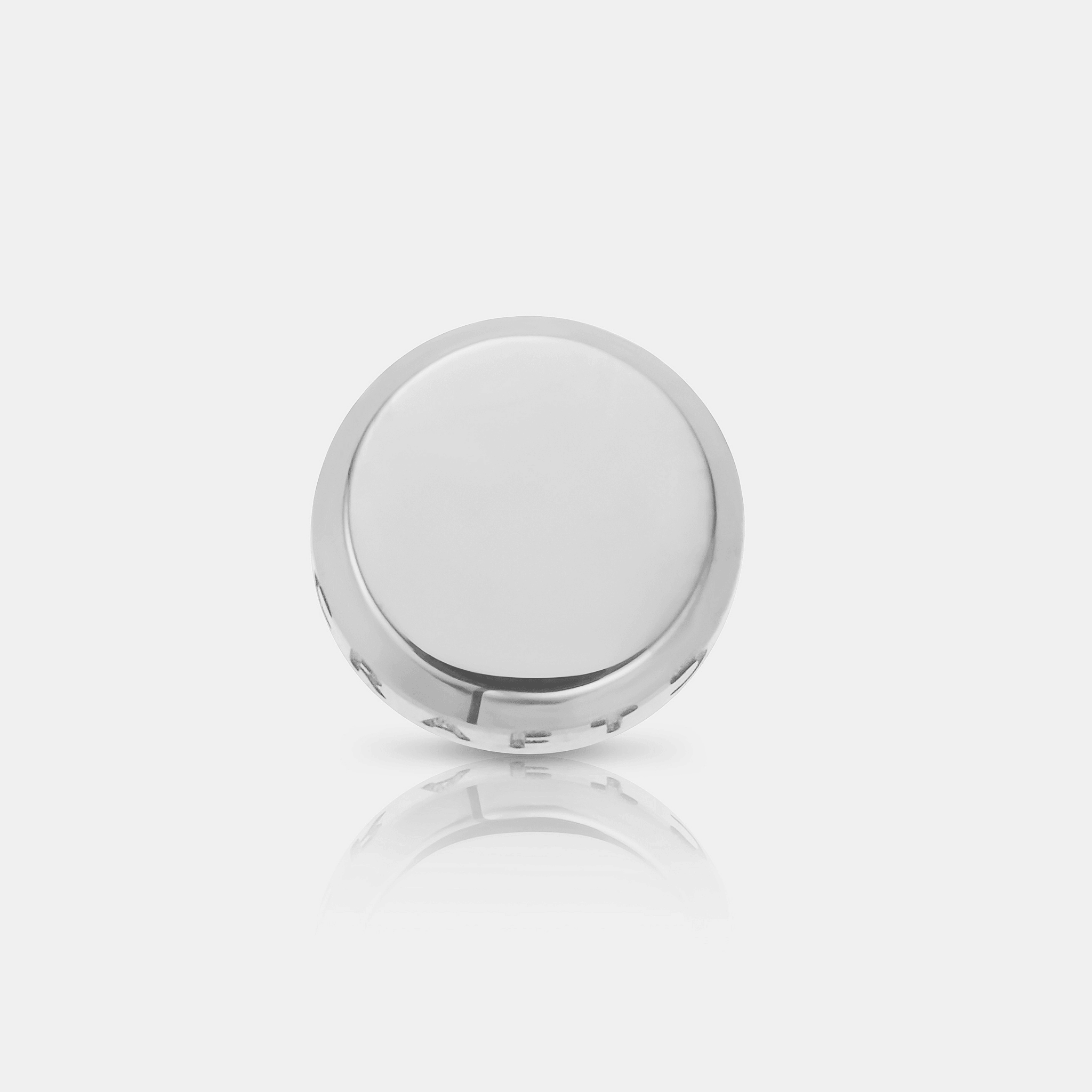 Round Stud Earring (Silver)