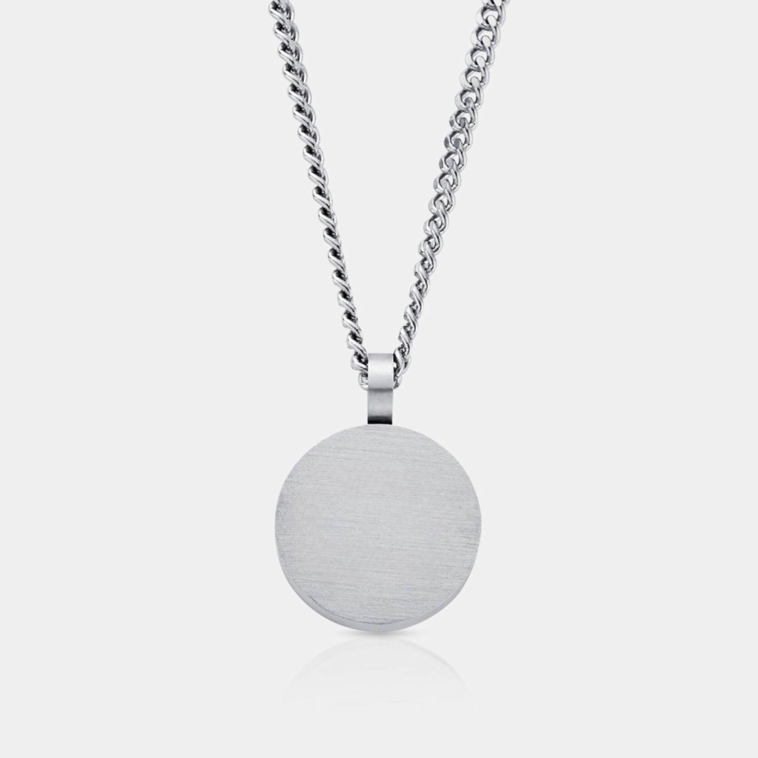 Pendentif Totem Rond (Argent)
