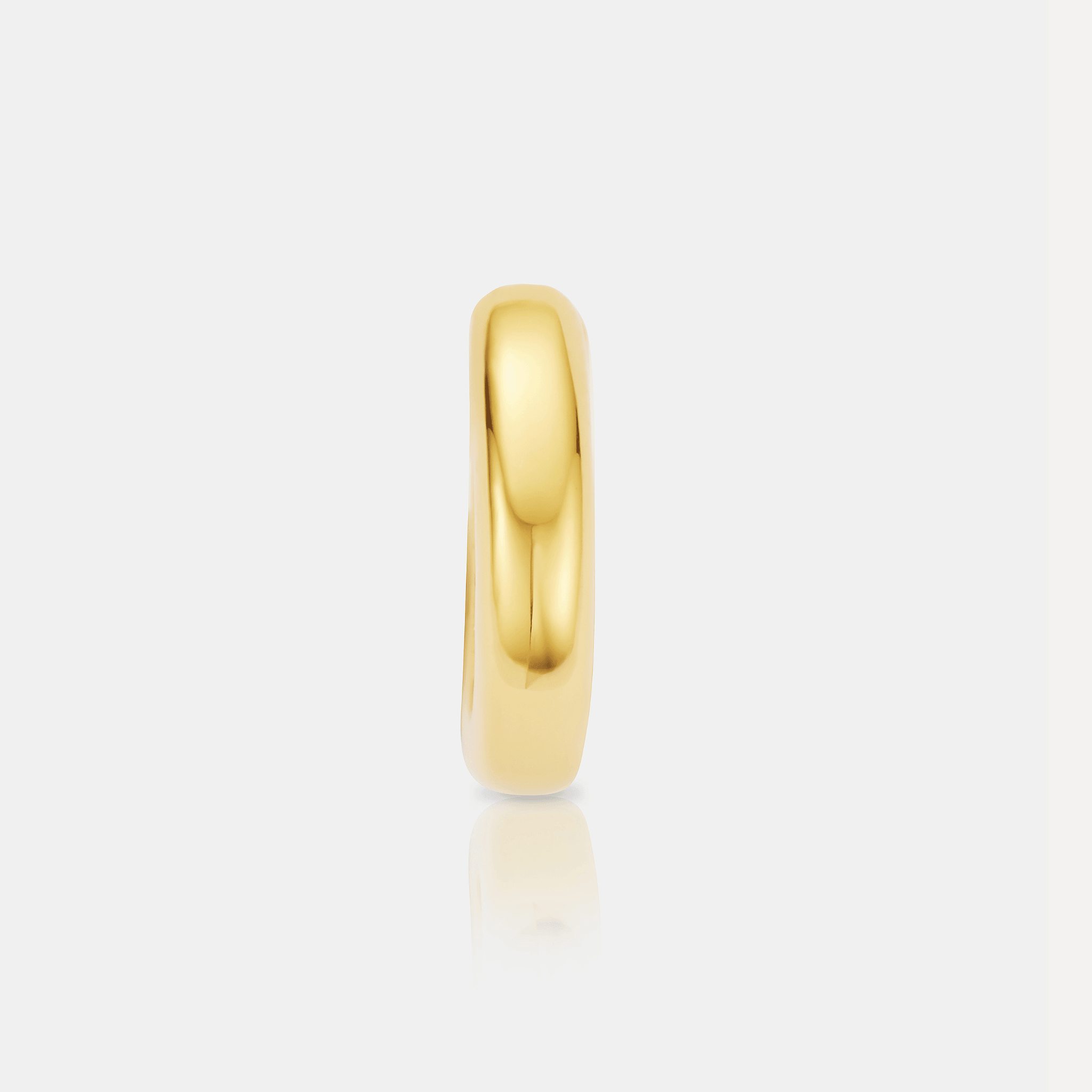 Rounded Hoop Earring (Gold)