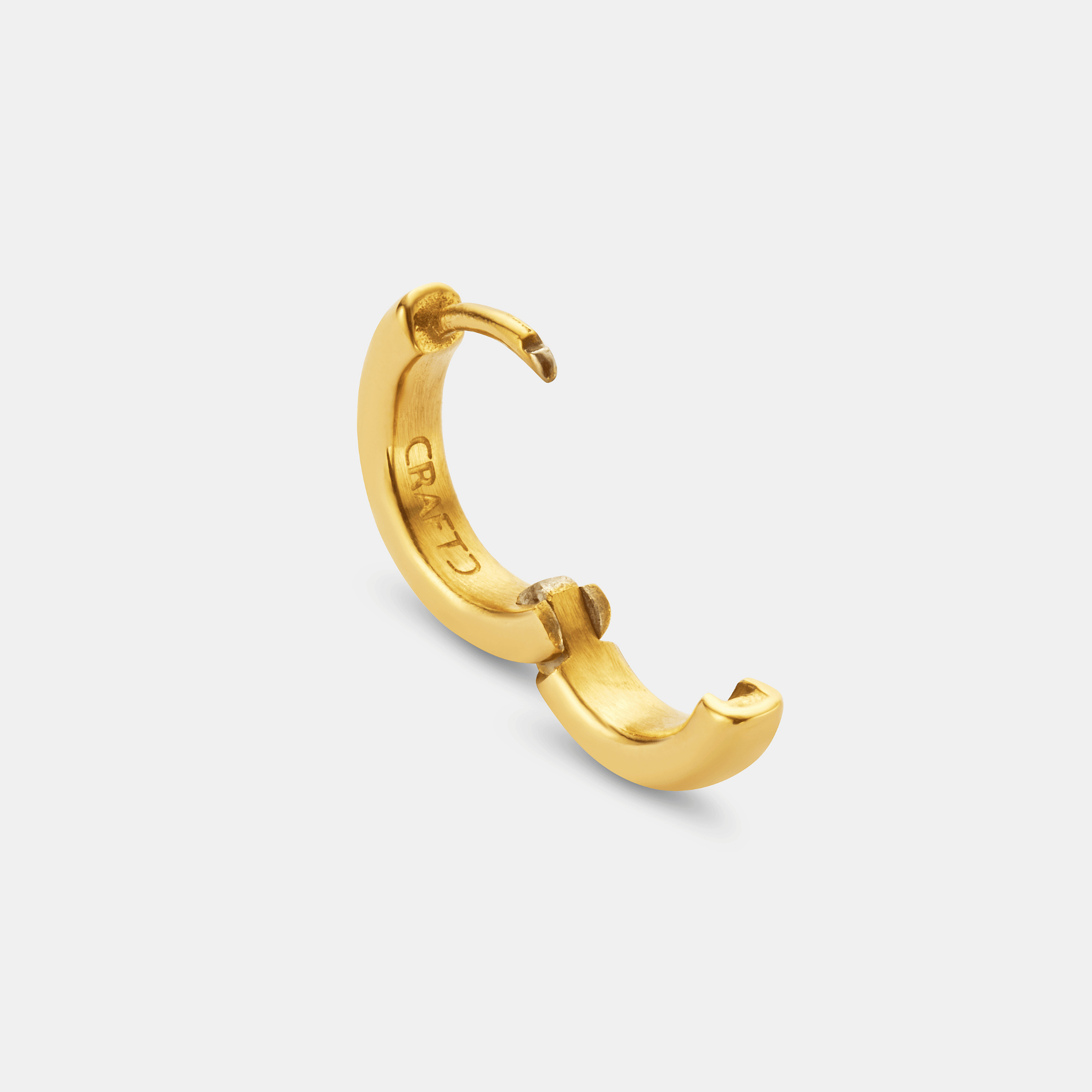 Rounded Hoop Earring (Gold)