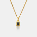Onyx Stone Rectangle (Gold)
